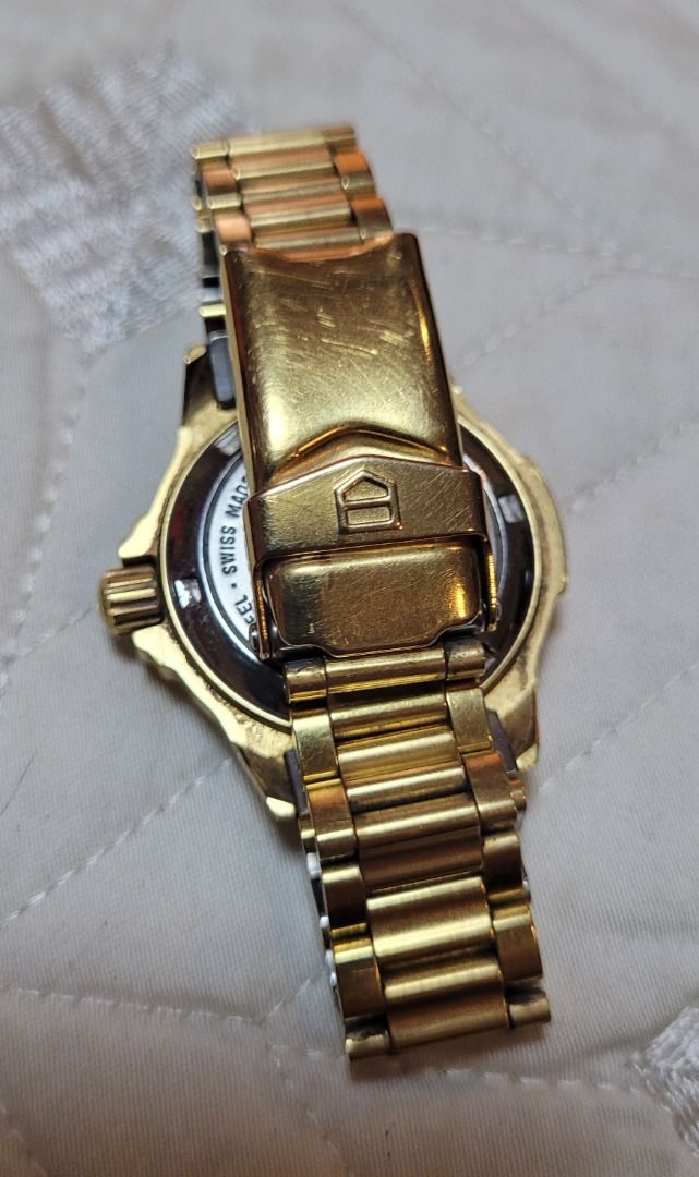 Tag Heuer (Category: Luxury Watches) located in Rizal. Submitted by maelena54 (Listing ID 1370106956, Image 2). Description: Original Tag Heuer 994.708A Gold plated.