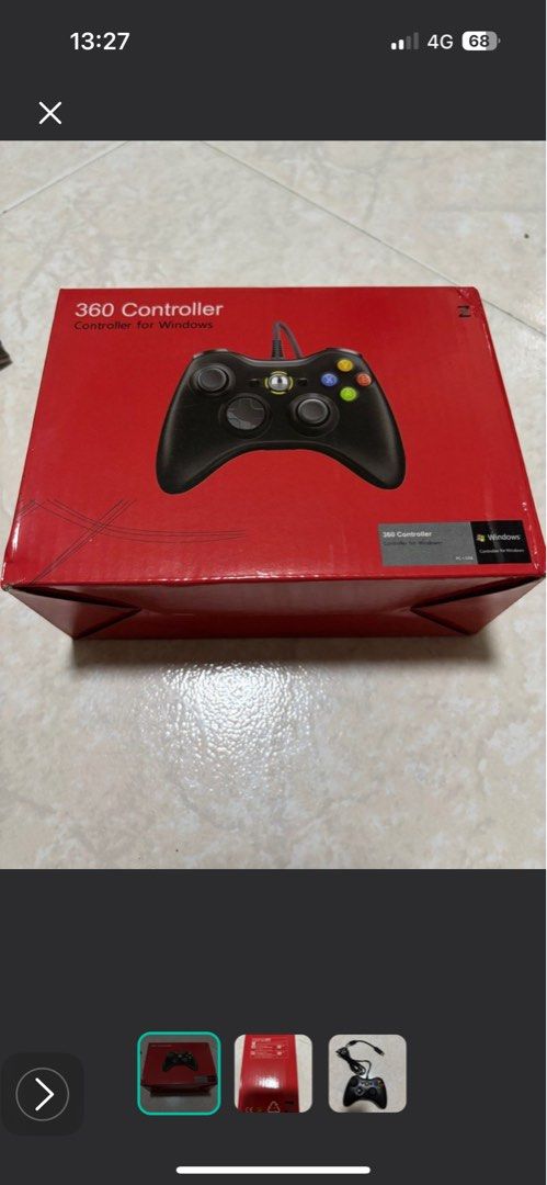 Wired pc controller (Category: Controllers) located in Singapore. Submitted by haoxin (Listing ID 1370109993, Image 1). Description: Open to test. No drifting. All buttons are working. .