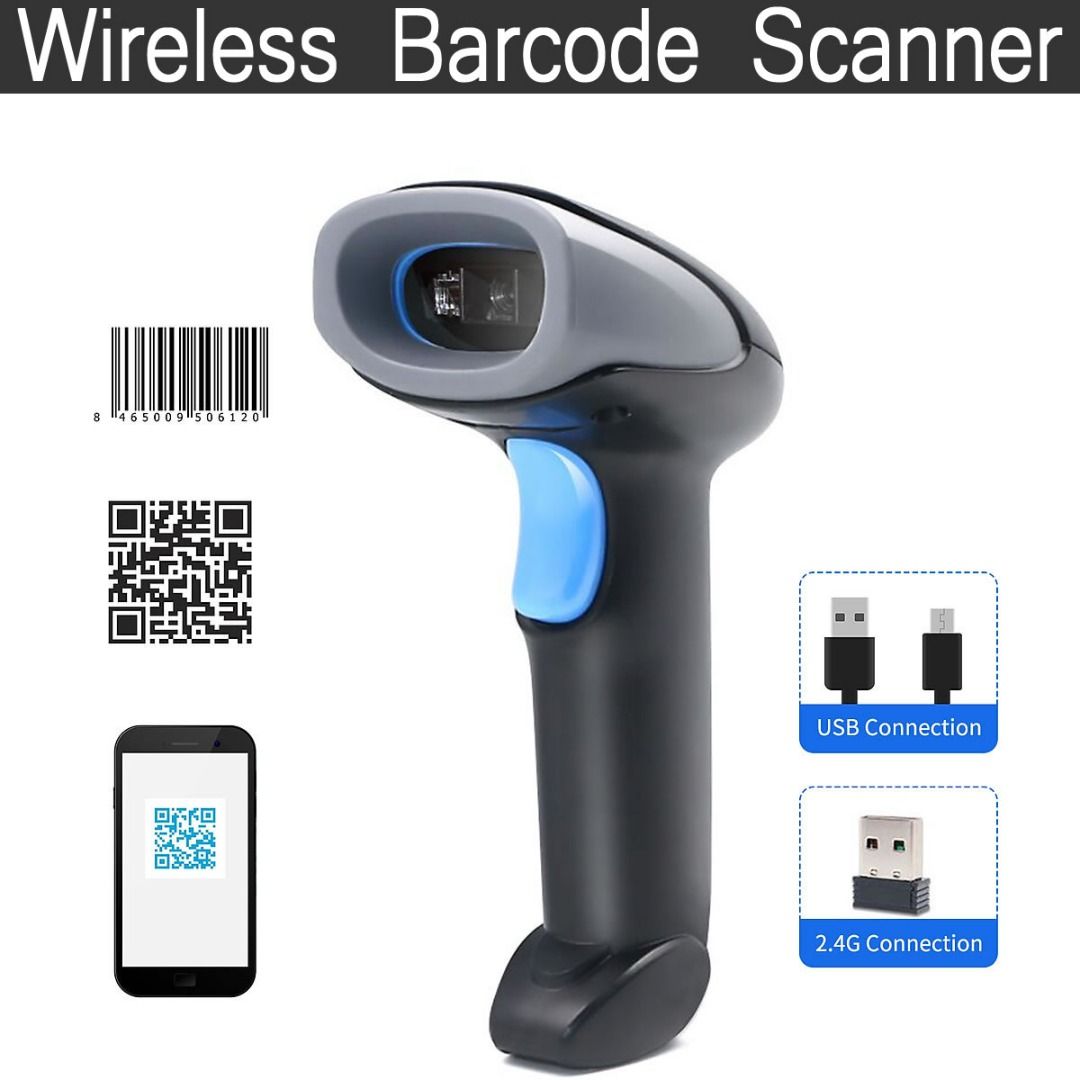 WIRELESS BARCODE SCANNER 1D/2D/QR CODE (Category: Printers, Scanners & Copiers) located in Quezon City. Submitted by lhanex (Listing ID 1370085745, Image 1). Description: Scanner: 1D / 2D / QR Codes System Compability: Windows / MacOS Interface: 2.4G / USB Capacity: 1D(EAN-8,EAN-13,UPC-A,UPC-E,Code 39,Code 93,Code 128,EAN128,Codebar,industrial 2 of 5,Interleave 2 of 5,Matrix 2 of5,MSI,etc); 2D(PDF417,MICROPDF417,Datamxtrix,QR,Maxicode,Aztec,etc) 