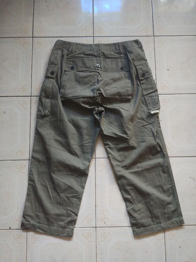Workware OD HBT P44 Pant 32 actual (Category: Trousers) located in Pasay City. Submitted by denimdude.ph (Listing ID 1370110430, Image 2). Description: altered length.