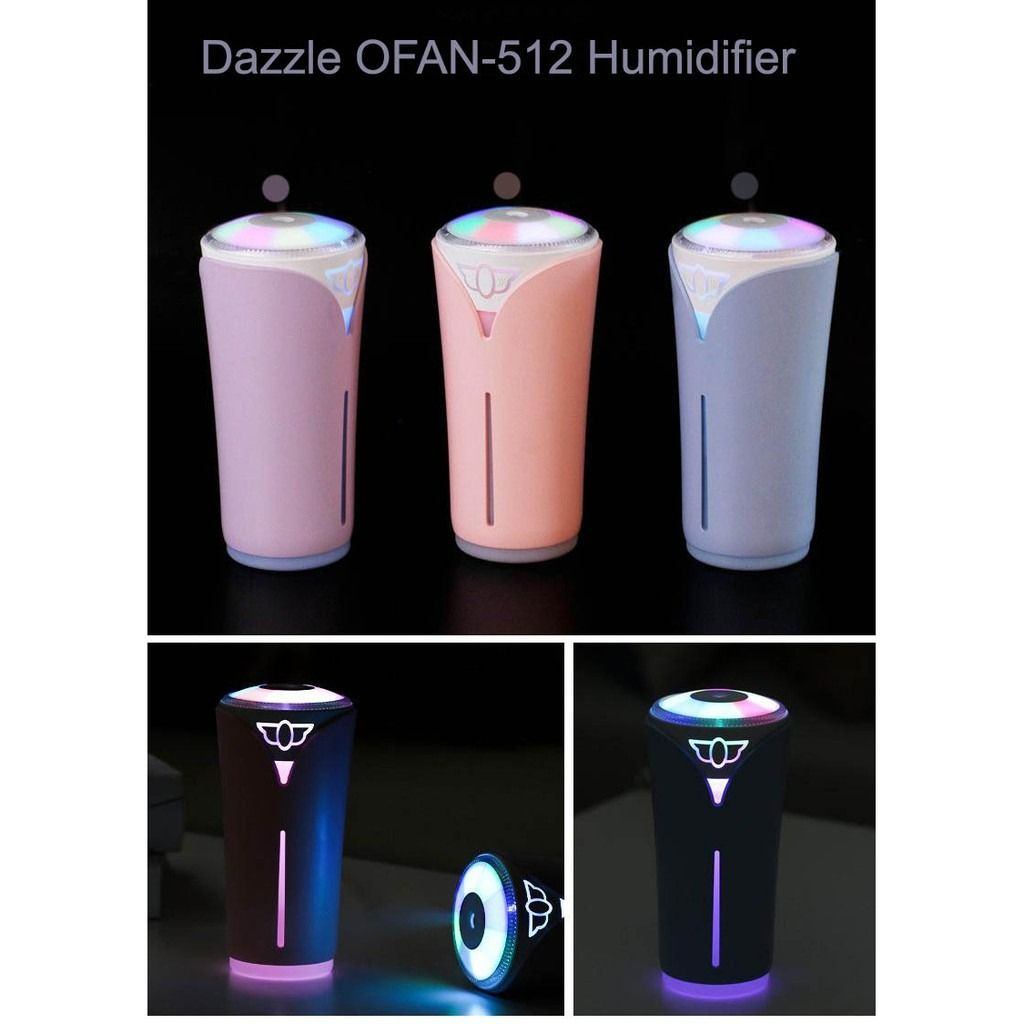 280ml Air Humidifier Home Aroma Diffuser Color Air Purifier Atomizer (Category: Air Purifiers & Dehumidifiers) located in Manila. Submitted by hugobearstore (Listing ID 1370257293, Image 3). Description: This device will produce water moisture that will keep the air humid, especially in air-conditioned rooms. You can also use essential oil to create a fragrant room fragrance. There are LED lights where you can set several colors. The light that c