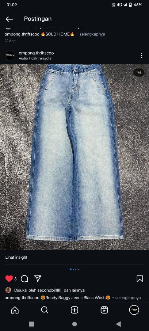 baggy jeans blue wash
