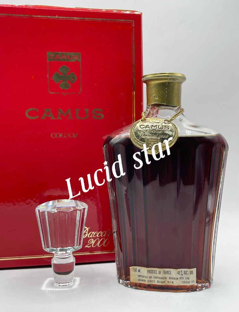 Camus Cognac Baccarat 2000 Crystal decanter 700ml 金花卡慕千