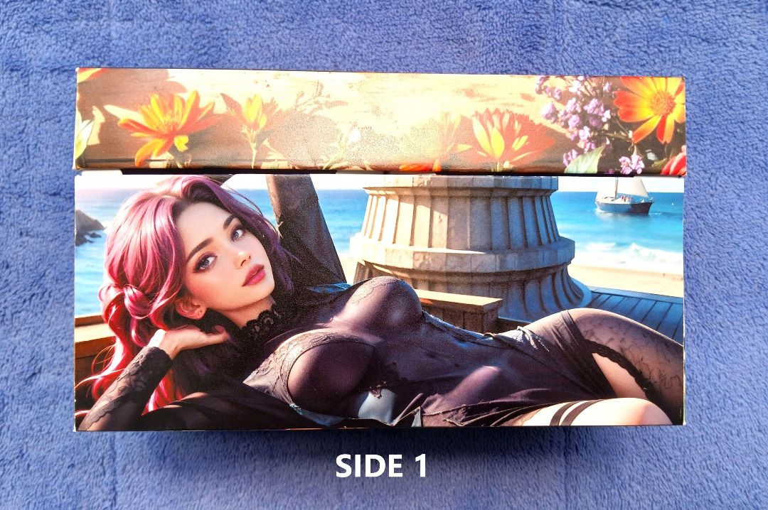 Code Geass Ii Brittanias (Cornelia/Euphemia) Large Card Storage Boxes (Category: Card Boxes & Cases) located in Iloilo. Submitted by jrmagallanes78 (Listing ID 1370264878, Image 3). Description: Price of 300PhP per box. Large card storage boxes with two separator pods inside. Will fit standard sized cards up to 63mm in width ans 89mm in height. Each pod will fit up to more than 200 unsleeved cards depending on the card's thickness. Design: Code G