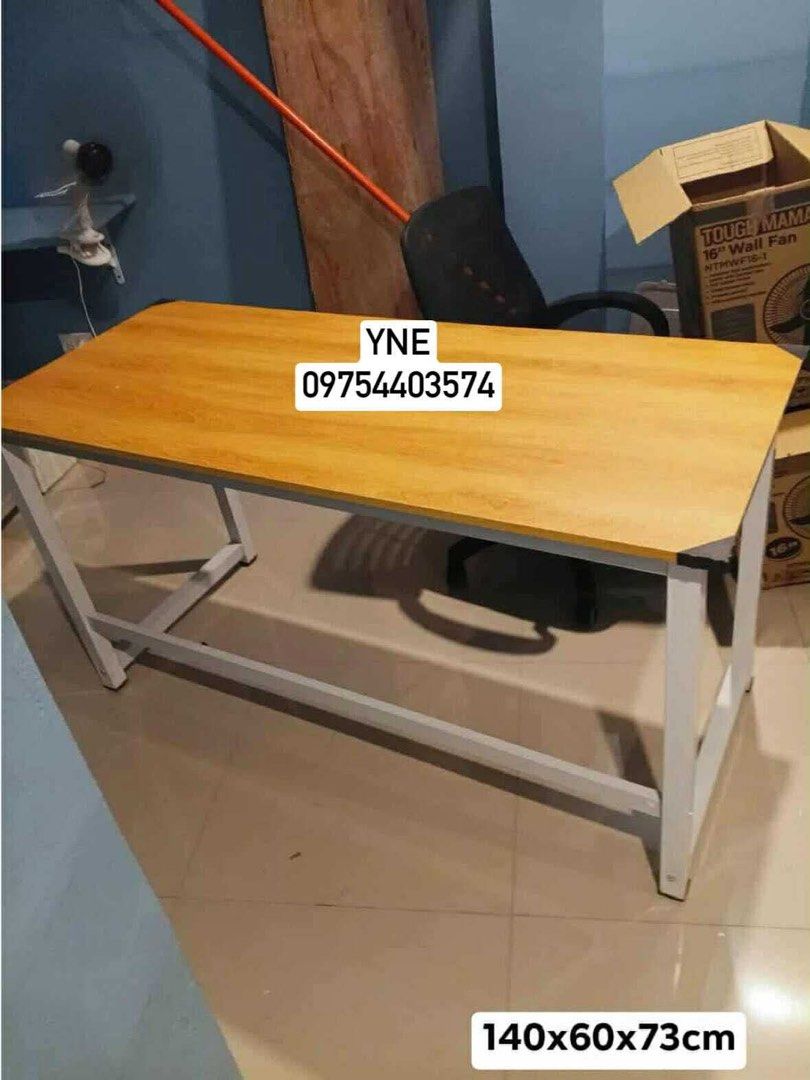 computer desk table (Category: Tables & Sets) located in Manila. Submitted by dolorchris69891 (Listing ID 1370351697, Image 1). Description: 🖥Computer desk table ⚡️80x60x75 maroon 🅿️1850 ⚡️120x60x75 maroon/yellow 🅿️2200 ⚡️140x60x75 maroon/yellow 🅿️2500 ⚡️60x40x75 yellow 🅿️ 1250 ⚡️80x40x75 yellow 🅿️1450 ⚡️100x50x75 yellow 🅿️1600 NOTE : YELLOW TABLE 73CM ANG HEIGHT... TY 🙂.