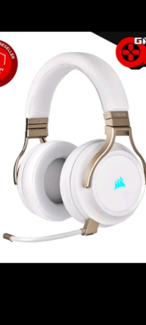 Corsair Virtuoso RGB Wireless (Category: Headphones & Headsets) located in Pasig City. Submitted by tammie29 (Listing ID 1370358236, Image 2). Description: Corsair Headset with Microphone bought mid 2024 for 8k.