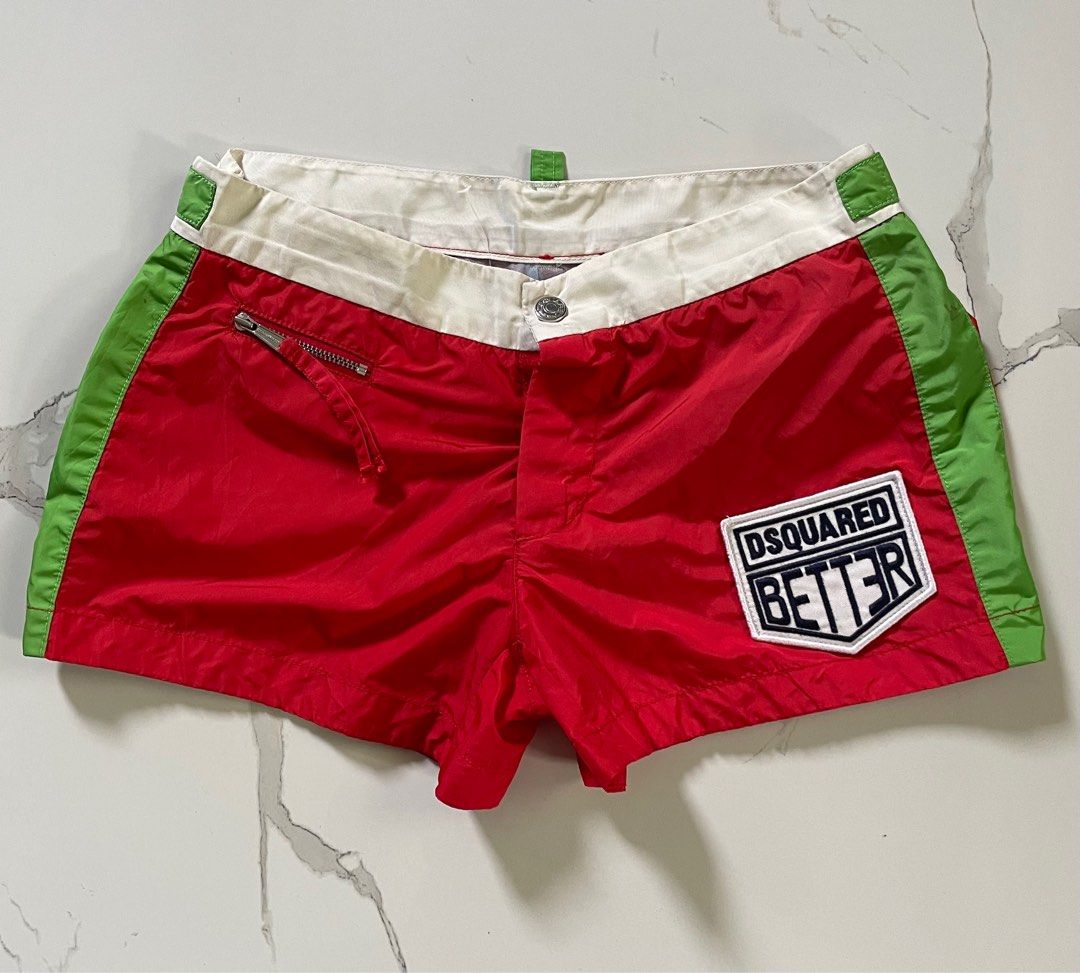 Dsquared swim short (Category: Shorts) located in Calapan. Submitted by lucasthrifts (Listing ID 1370360770, Image 1). Description: Excellent condition slightly used only worn 3-5x only sa bora 28-30 waist 10 length 3500 add sf.