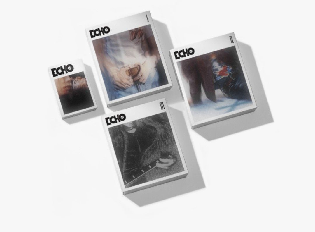 Echo - Jin set / individual albums (Category: CDs & DVDs) located in Pasig City. Submitted by dacananay (Listing ID 1370345213, Image 1). Description: Echo Physical album - 500 3 album set - 1400 Onhand PAYO.