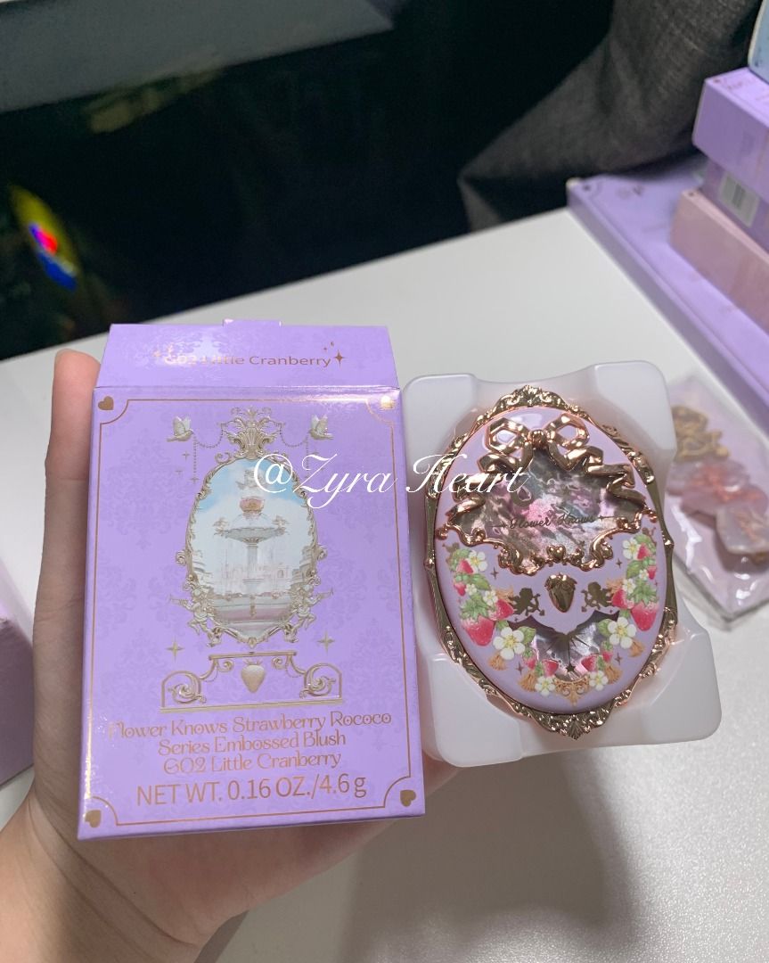 Flower Knows Violet Strawberry Rococo Eyeshadow Palette & Blush BUNDLE (Category: Makeup) located in Quezon City. Submitted by matchaislove (Listing ID 1370288731, Image 2). Description: BRAND NEW! 1500 NALANG FOR BOTH LOC: E. Rod, QC.