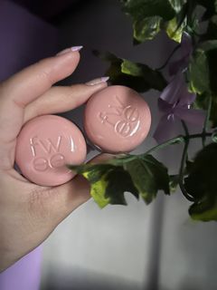 FWEE Lip & Cheek Pudding Pot Shades “Be” and “Without”