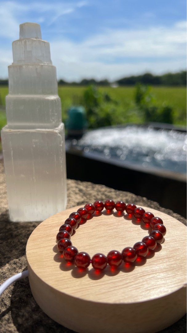 HQ Red Garnet (Category: Bracelets) located in Pasay City. Submitted by michell8 (Listing ID 1370269584, Image 1). Description: 8mm bead size 16cm wrist size with certificate and box. Red Garnet Stone is a grounding stone, perfect for helping with feelings of safety and stability. It helps us feel safe so that we can make authentic choices. The Garnet is a stone for the sacral chakra and helps with creativity..