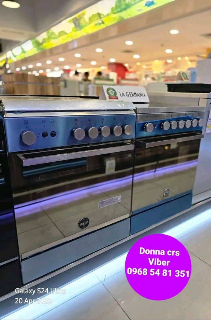 La germania (Category: Cookware & Accessories) located in Quezon City. Submitted by daligcon19 (Listing ID 1370308486, Image 1). Description: 💚 LA GERMANIA COOKING RANGE / LA GERMANIA GAS RANGE / LA GERMANIA COOKER / LA GERMANIA HOTPLATE 💚 📌 ASIAN SERIES 📍 500 SERIES CGFC53031BT - 18,900 CGFC54031BT - 18,600 CGFC53131BTR - 20,600 CGFC50340BR - 21,900 📍 600 SERIES CGFC63131BTR - 23,900 CGFC64031BTR - 26,500 CGFC60440BTR - 32,200 📍 900 SERIES