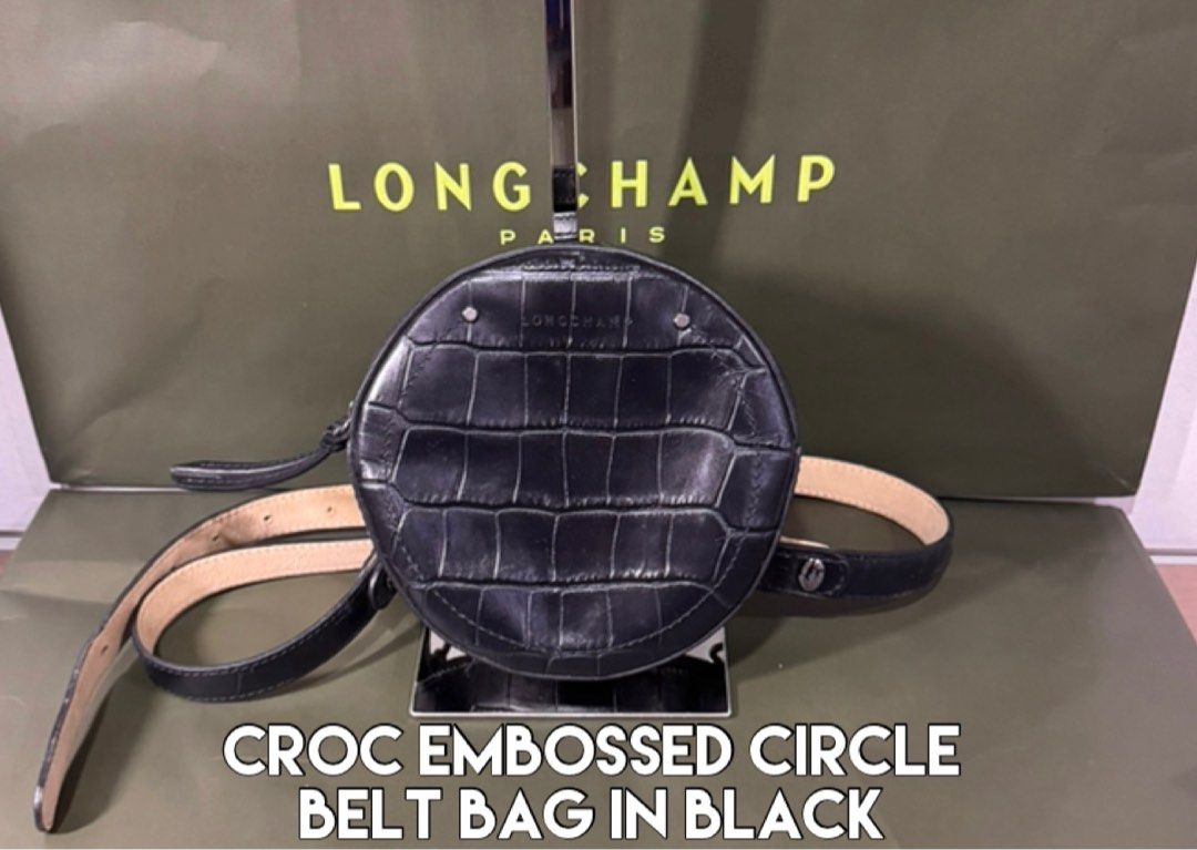 Longchamp croc embossed belt bag (Category: Luxury Bags & Wallets) located in San Juan City. Submitted by prelovedbymirac (Listing ID 1370295829, Image 1). Description: .