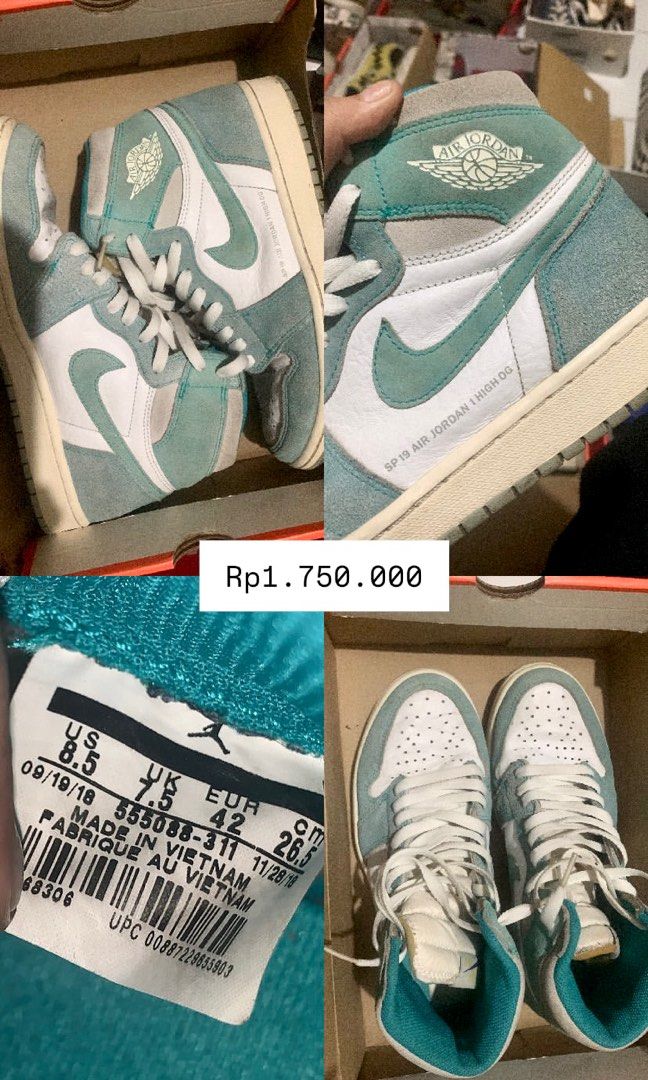 Sepatu Nike Black 72s Air Max Nike Air Jordan Ori, Fesyen Pria