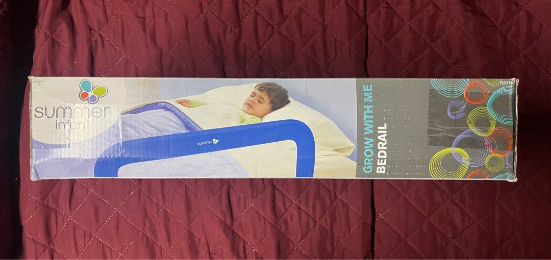 Summer Infant Grow With Me Bed Rail (Category: Bed Guards) located in San Juan City. Submitted by tpwk_harry (Listing ID 1370290504, Image 2). Description: Brand new and sealed Authentic Bought this at SM We have 4 in stock Selling it less than the original price Original Price is 2,799 I can give discount if you’ll buy other products from my shop • Adjusts to fit most beds, from cotbed to single • Universal design - suitable for use on divan and