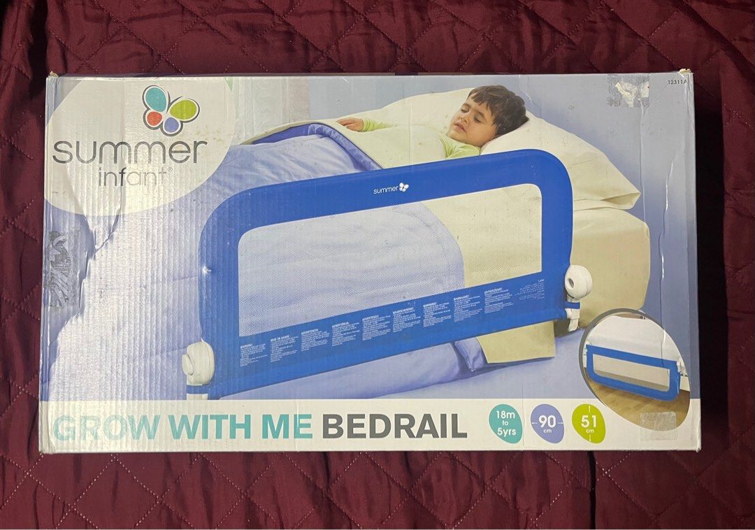 Summer Infant Grow With Me Bed Rail (Category: Bed Guards) located in San Juan City. Submitted by tpwk_harry (Listing ID 1370290504, Image 1). Description: Brand new and sealed Authentic Bought this at SM We have 4 in stock Selling it less than the original price Original Price is 2,799 I can give discount if you’ll buy other products from my shop • Adjusts to fit most beds, from cotbed to single • Universal design - suitable for use on divan and