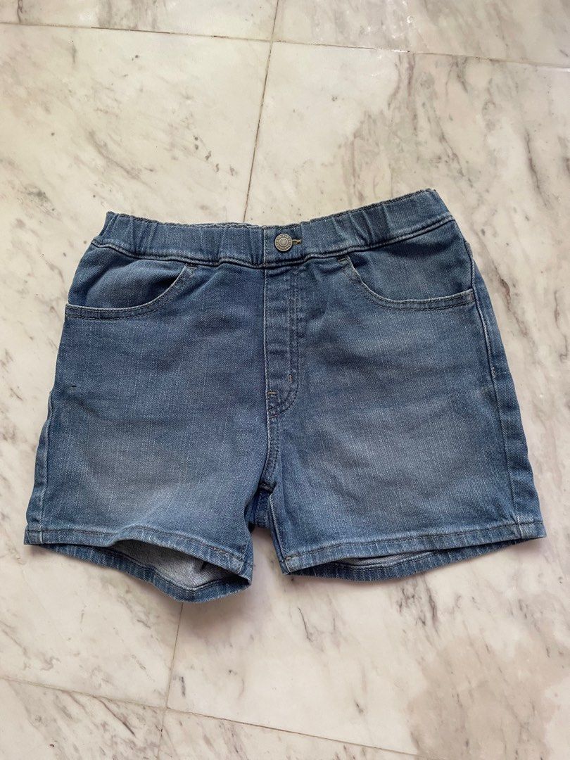 Fashion Uniqlo Short Jeans Uniqlo Girls Blue Denim Shorts, Babies