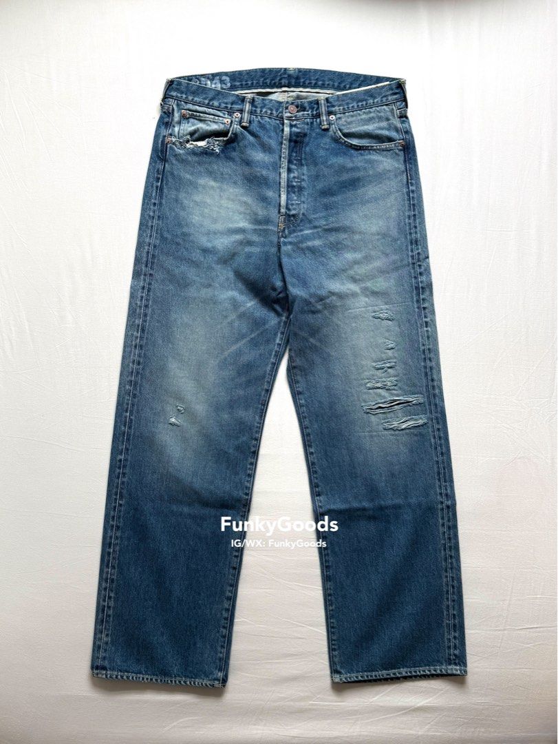 当季大流行 Visvim 褲 男裝, Damaged-43, Wide 01 Sculpture Social 25ss パンツ