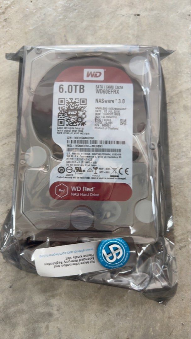 WD Red 6TB NAS Hard Drive WD60EFRX63141144717569110