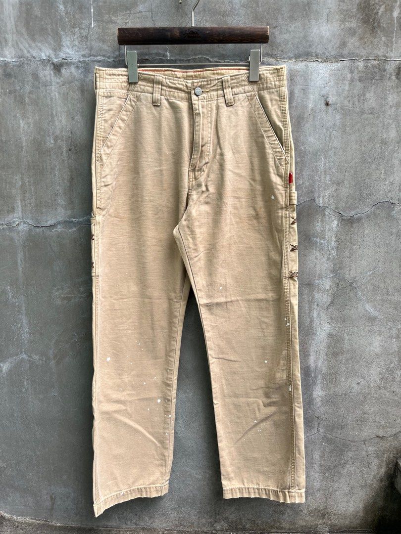 Wtaps 2009 Dazed And Confused Work Pants (Category: Trousers) located in Baguio. Submitted by lordeidara (Listing ID 1370274085, Image 1). Description: 8/10 Signs of use only Not Altered No Inclusion Color: Brown Material: Cotton Size on Tag: Thigh: 12.5 Knee: 9.5 Waist: 16 Inseam: 28 Length: 40 Leg Opening: 8 Front Rise:12.
