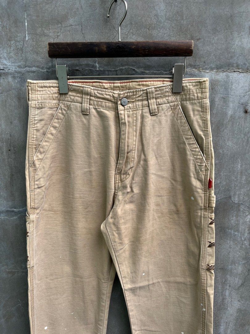 Wtaps 2009 Dazed And Confused Work Pants (Category: Trousers) located in Baguio. Submitted by lordeidara (Listing ID 1370274085, Image 3). Description: 8/10 Signs of use only Not Altered No Inclusion Color: Brown Material: Cotton Size on Tag: Thigh: 12.5 Knee: 9.5 Waist: 16 Inseam: 28 Length: 40 Leg Opening: 8 Front Rise:12.