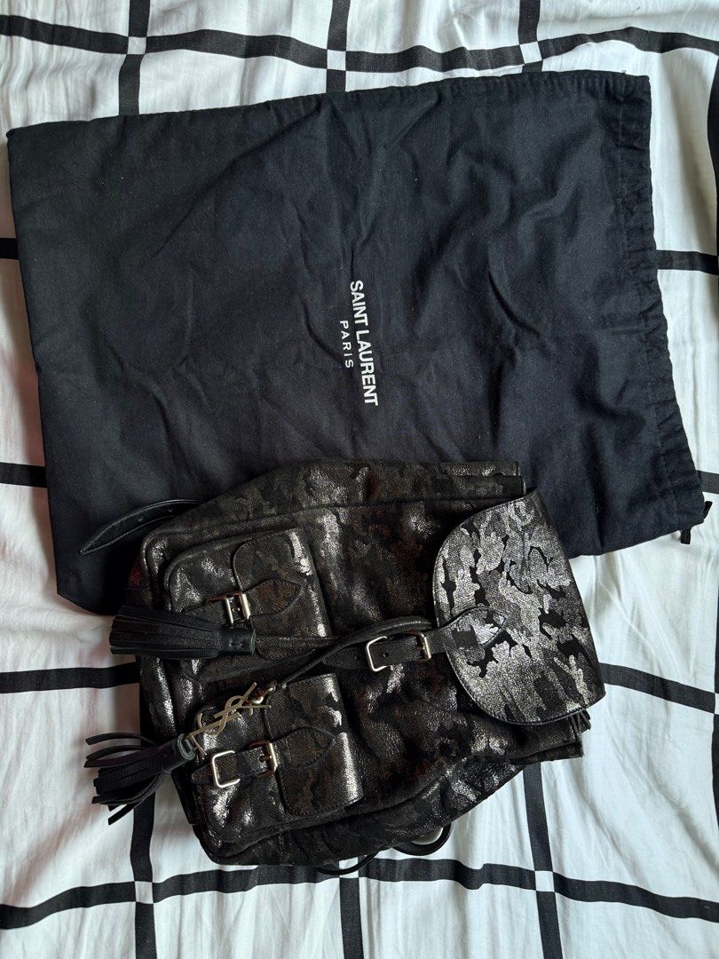 YSL (Saint Laurent) Festival Backpack (Category: Luxury Bags & Wallets) located in Makati City. Submitted by zivnd (Listing ID 1370282618, Image 2). Description: in really good condition well taken care of complete with original dustbag, cards & tags.