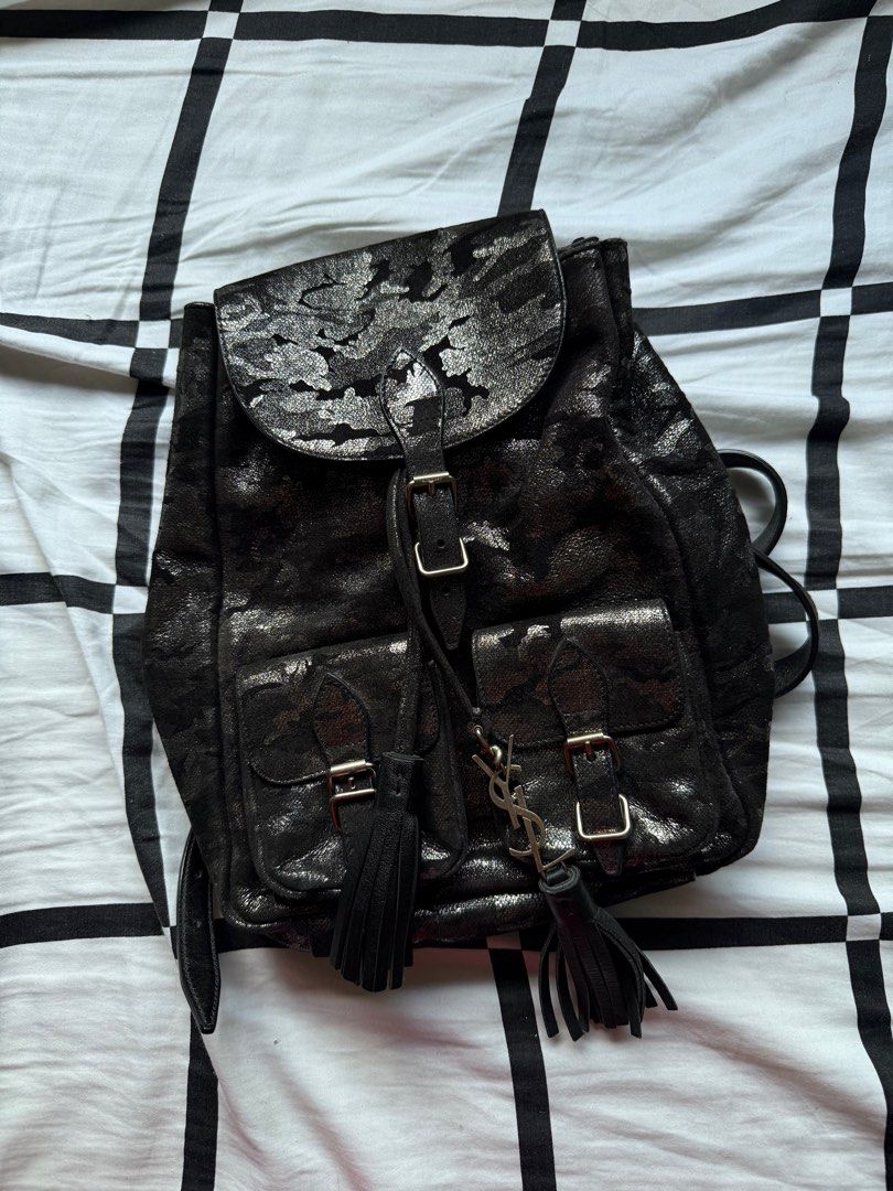 YSL (Saint Laurent) Festival Backpack (Category: Luxury Bags & Wallets) located in Makati City. Submitted by zivnd (Listing ID 1370282618, Image 1). Description: in really good condition well taken care of complete with original dustbag, cards & tags.