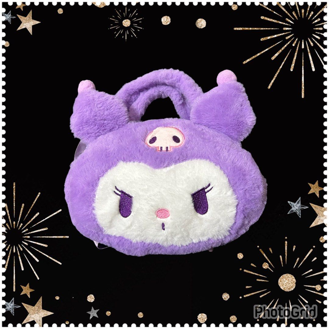 由 sweetgirlbaby (刊登 ID 1370578532，圖片 1) 提交，位於 新北市 (New Taipei) 的 甜心 🎀酷洛米頭型絨毛手提包 全新🐰 (類別：嬰兒及兒童流行時尚)，說明：這個絨毛手提包是全新的🍎 有揹帶，可調長度 臉長22cm 臉高15cm 裡面可裝東西的容量有限，比較適合讓小孩子搭配衣服用🌻 ⚠️售出不退換。