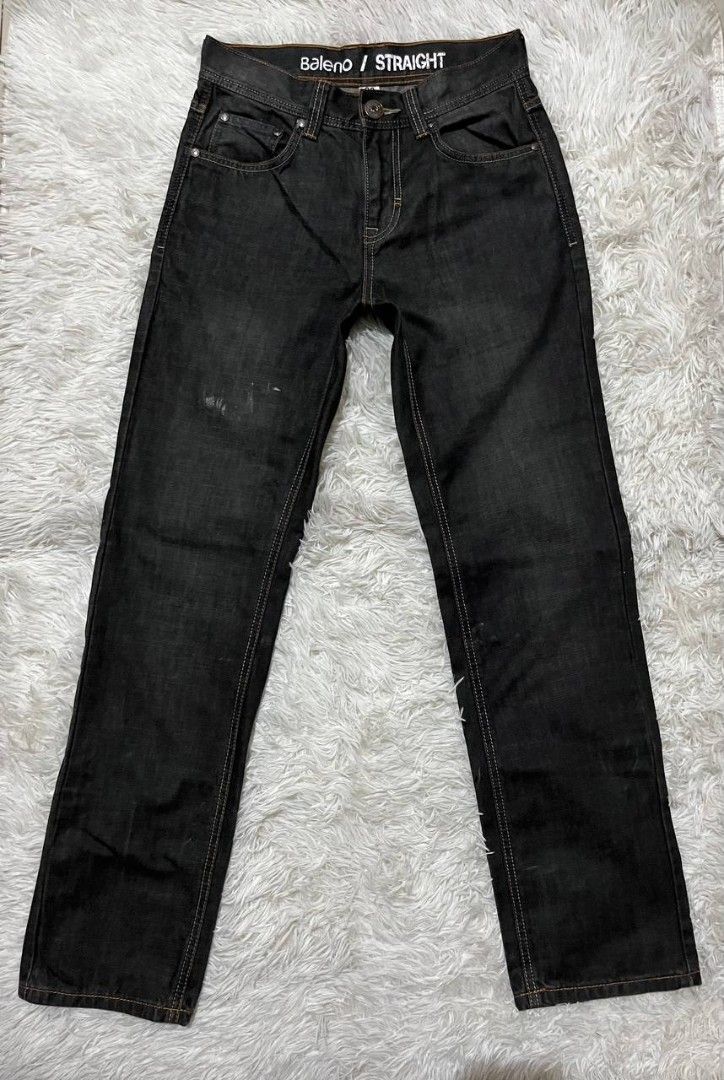 Baleno Retro Pants Straight Cut (Category: Jeans) located in Iloilo. Submitted by thrifted_jn (Listing ID 1370592699, Image 2). Description: Baleno Retro Pants Dimes: L-41 W-28-29 L.O-8 Issue:NO ISSUE (Needs wash) Color rate:9.5/10 Condition:EXCELLENT M:650+sf.
