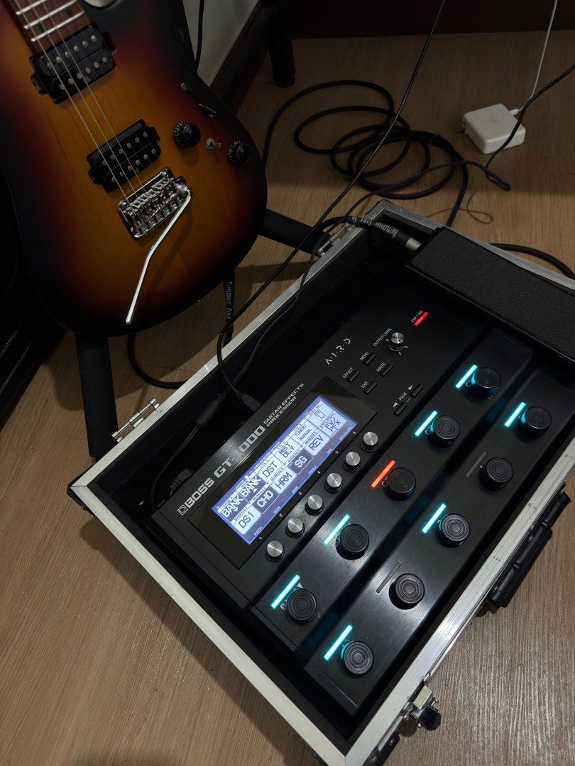 Boss GT-1000 Guitar Multi Effects (Category: Musical Instruments) located in Pasig City. Submitted by eizabmel (Listing ID 1370493190, Image 2). Description: RFS : upgrade • Includes original cables • Mint condition, no functional or cosmetic issues •only used in bedroom setting •free hardcase PM for details..