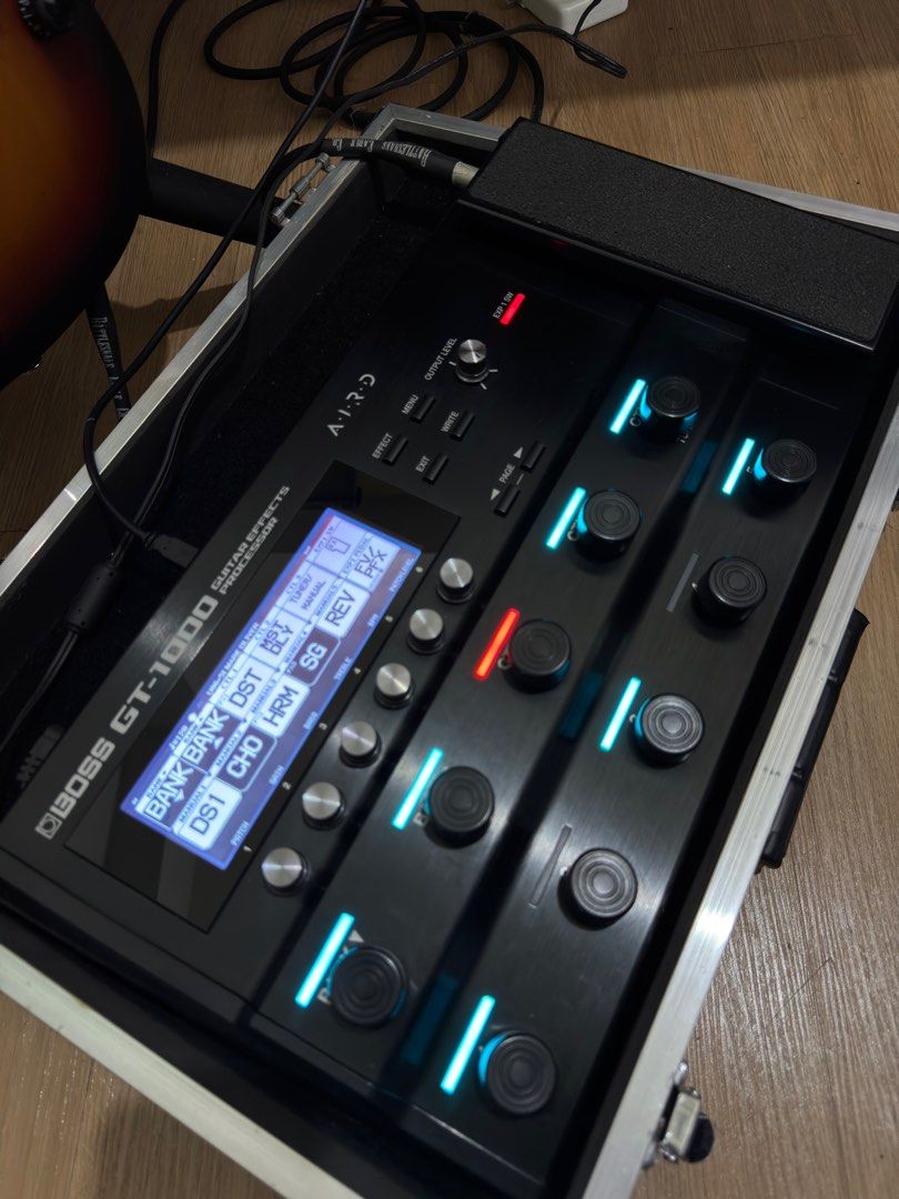 Boss GT-1000 Guitar Multi Effects (Category: Musical Instruments) located in Pasig City. Submitted by eizabmel (Listing ID 1370493190, Image 1). Description: RFS : upgrade • Includes original cables • Mint condition, no functional or cosmetic issues •only used in bedroom setting •free hardcase PM for details..
