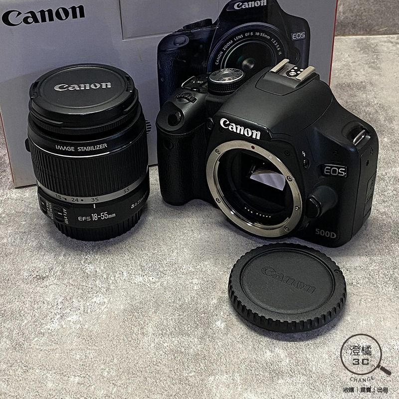 由 change12336 (刊登 ID 1370520004，圖片 1) 提交，位於 台北市 (Taipei) 的 『澄橘』Canon EOS 500D+18-55mm F3.5-5.6 IS 快門204XX《相機租借》A76423 (類別：相機)，說明：本商品提供租借服務 押金即售價10000元以下商品 (租金250/天)，10000元-20000元商品 (租金400元/天) 20000元以上商品 (租金500元/天)，30000元以上商品 (租金800元/天) ⚠ ⚠ 租借須登記資料需影印證件 ⚠ ⚠ 【歡迎同業長期配合】-1 Canon EOS 500D+18-55mm F3.5-5.6 IS 黑 店保7天 功能正常，鏡頭有輕微變質，防塵蓋分離，快門數：20XXX 88%新，機身殼有一處小顆傷或小掉漆，其他僅正常使用小細紋，請參閱賣場圖片 盒裝+電池+充電器+背帶+保卡+機身鏡頭蓋 本賣場商品因於店家同步銷售流通快，請於下標前先詢問是否有貨。 ( 下標後如需自取請參閱關於我中的店