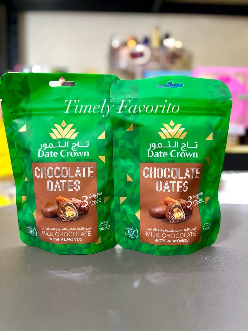 ❌sold out❌ Date Crown Chocolate Dates with Almonds 100g (Category: Packaged & Instant Food) located in Pasay City. Submitted by timelyfavorito1 (Listing ID 1369494957, Image 3). Description: Imported from UAE!.