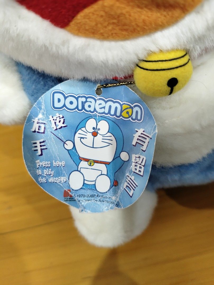 DORAEMON STUFF TOY with voice recording (Category: Plushies & Soft Toys) located in Quezon City. Submitted by JC_OLx (Listing ID 1370491155, Image 2). Description: rare Doraemon stuffed toys with voice recording working loc:gma kamuning mop: cash /gcash.