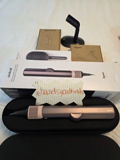 Dyson Airstrait (plum and pink) with FREE brush, clips, and stand