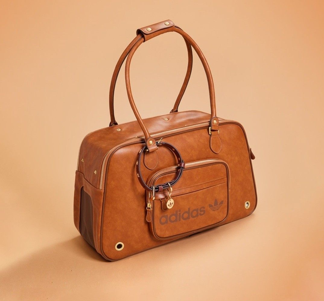 ★Adidas★ Pet Carrier Shoulder Bag Brown Limited Edition Dog Carrier Shoulder Bag by Adidas | LazyPie ®