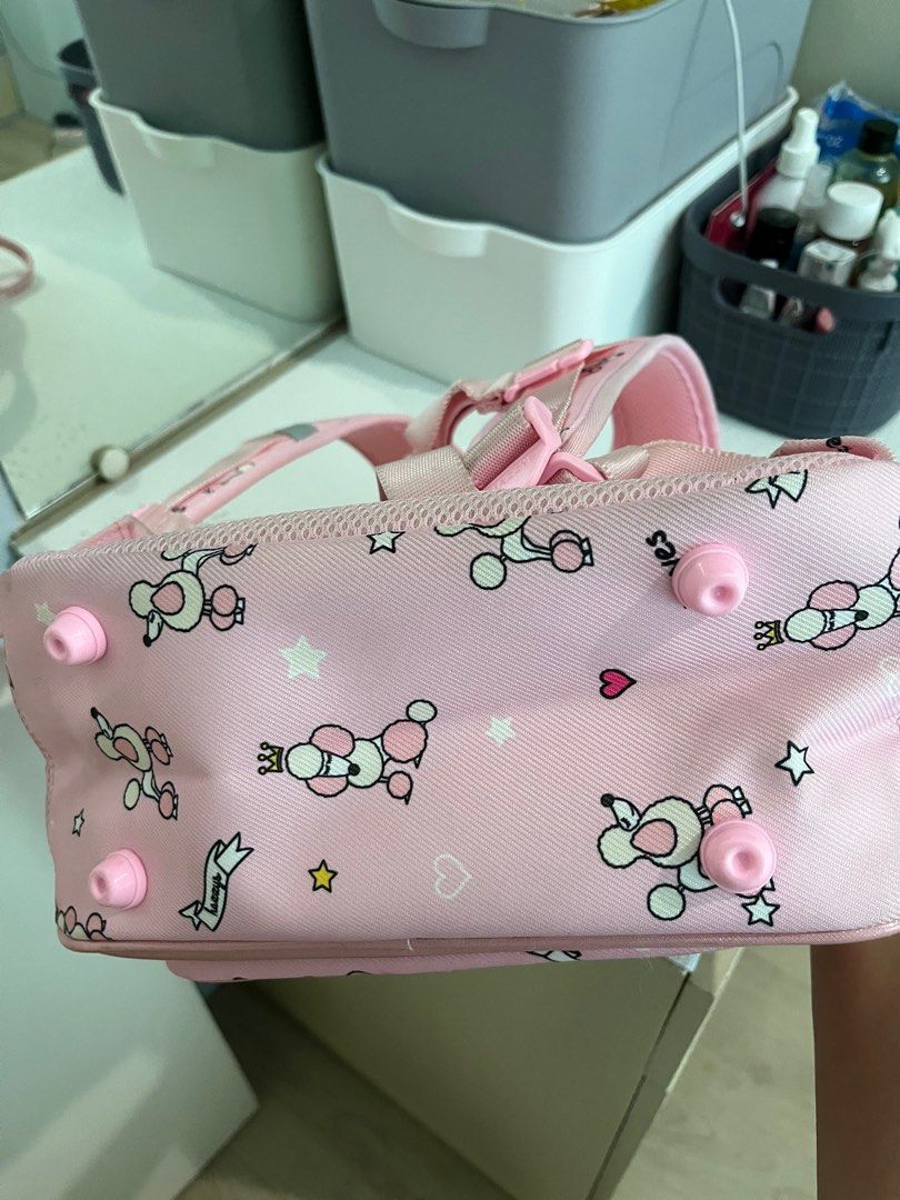 Hazzys pink backpack (Category: Other Babies Going Out Needs) located in Cabuyao City. Submitted by yhaniesgph (Listing ID 1370532718, Image 3). Description: Condition as per photos (minimal pen mark and stains). Pede po for grade school student. Payment first Buyer to shoulder SF Cabuyao Laguna loc.