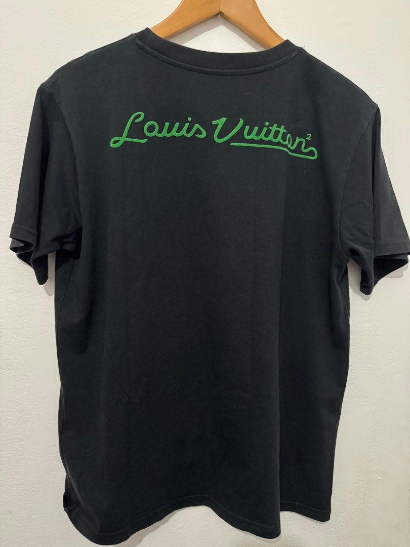 Louis Vuitton Tee (Category: Shirts) located in Calamba. Submitted by anythingeverything20 (Listing ID 1370563639, Image 2). Description: NGA. Size S on tag mens size Can fit up to Large womens.