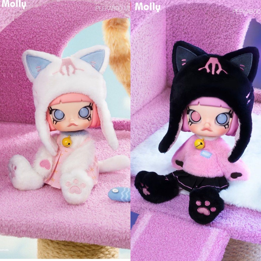 MOLLY Peekaboo 1/8 アクションフィギュア White Cat PopMart Molly Peekaboo 1/8 Figure - White Cat | eBay