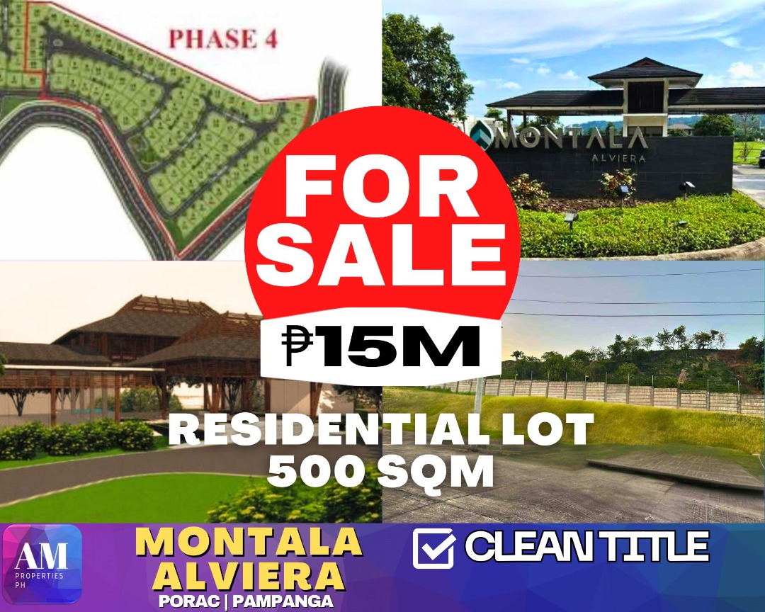 Montala Alviera Porac, Pampanga Residential Lot 500 sqm for Sale ...