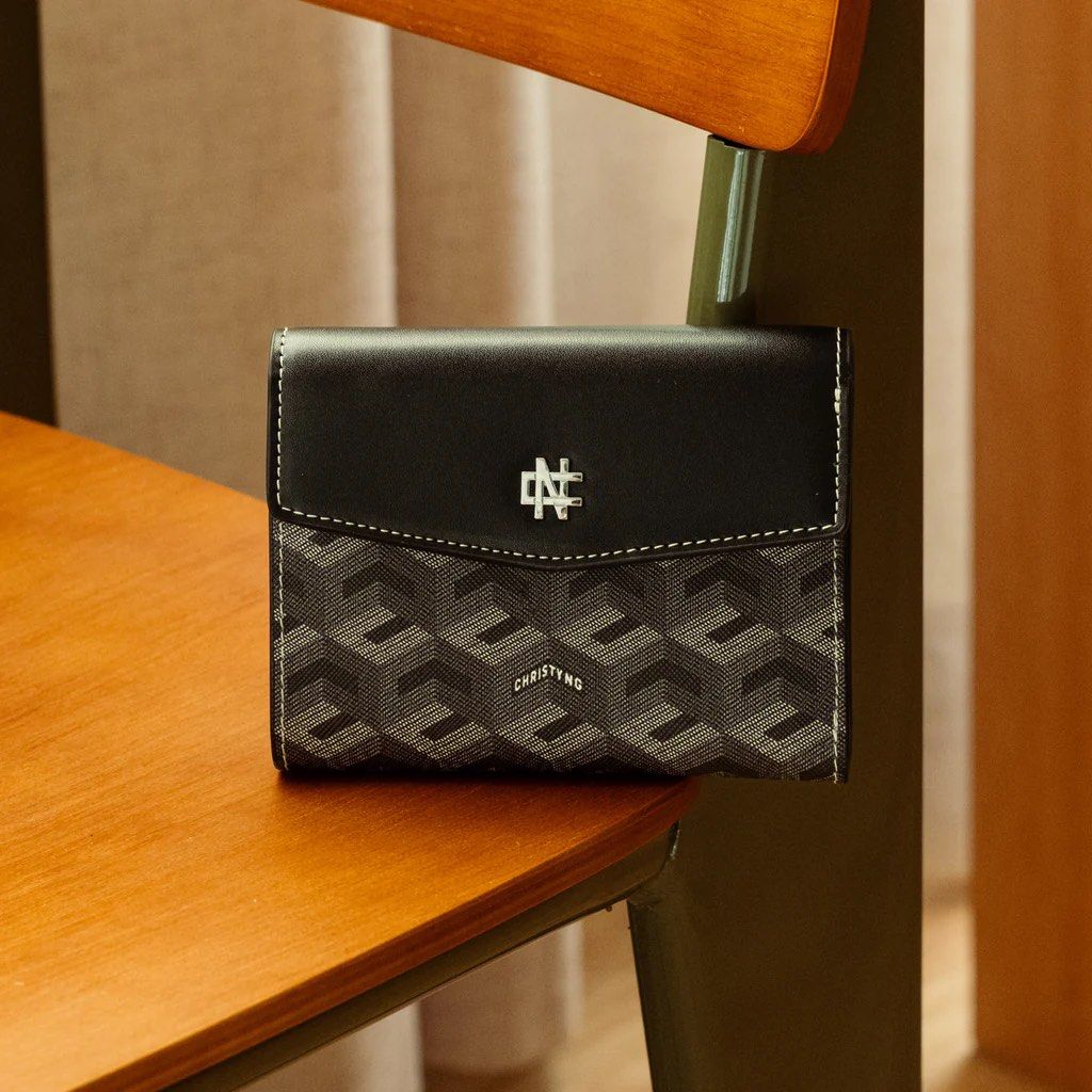 [Pre-order] Christy Ng Rubio Small Wallet (Category: Wallets & Card holders) located in Mandaluyong City. Submitted by syzj30 (Listing ID 1370469515, Image 2). Description: PRE-ORDER Christy Ng Rubio Small Wallet 💫 Colors: 🖤 Black 🤎 Chestnut Brown 💙 Blue ❤️ Burgundy Details: • Coated canvas, vegan leather and other materials • Magnetic button closure • 10 card slots, 1 cash slot & 1 zip pocket • 4.8” (L) x 3.7” (H) x 0.7” (W) Cutoff: May 27 E