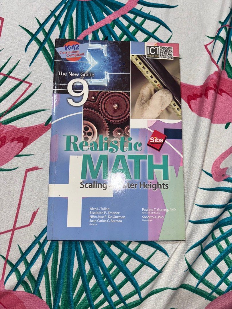 REALISTIC MATH 9 (Category: Textbooks) located in Manila. Submitted by arieldomingo97 (Listing ID 1370600163, Image 1). Description: .