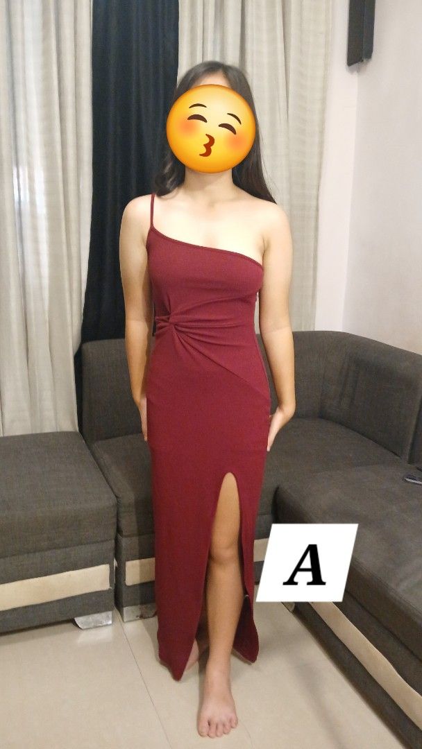 Semi formal dress (Category: Evening dresses & gowns) located in Caloocan City. Submitted by Spell_it (Listing ID 1370539062, Image 1). Description: Semi formal red dress sexy dress small to medium one shoulder back detail Camarin North Caloocan.