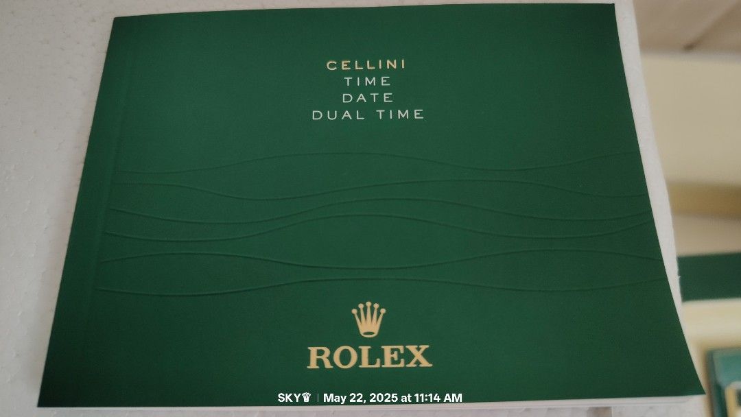 Rolex Cellini booklet English 2014 (Category: Luxury Watches) located in Quezon City. Submitted by sky_sale (Listing ID 1370612828, Image 1). Description: rolex cellini booklet English 2014.