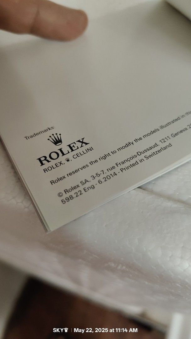 Rolex Cellini booklet English 2014 (Category: Luxury Watches) located in Quezon City. Submitted by sky_sale (Listing ID 1370612828, Image 2). Description: rolex cellini booklet English 2014.
