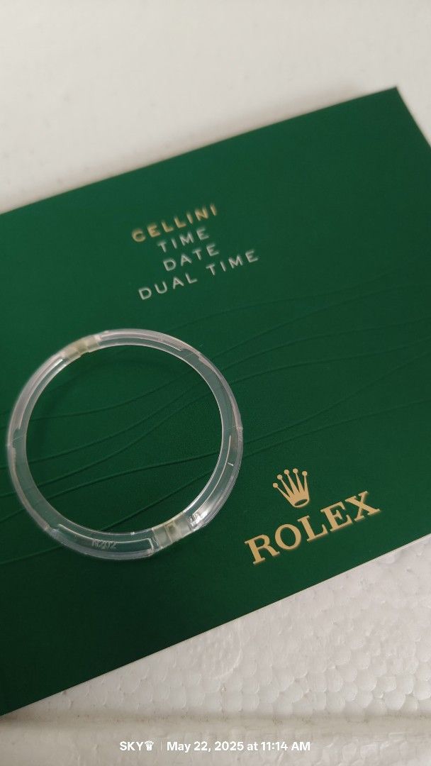 Rolex cellini dual time plastic bezel cover (Category: Luxury Watches) located in Quezon City. Submitted by sky_sale (Listing ID 1370612736, Image 1). Description: rolex cellini plastic bezel cover for model 50529.