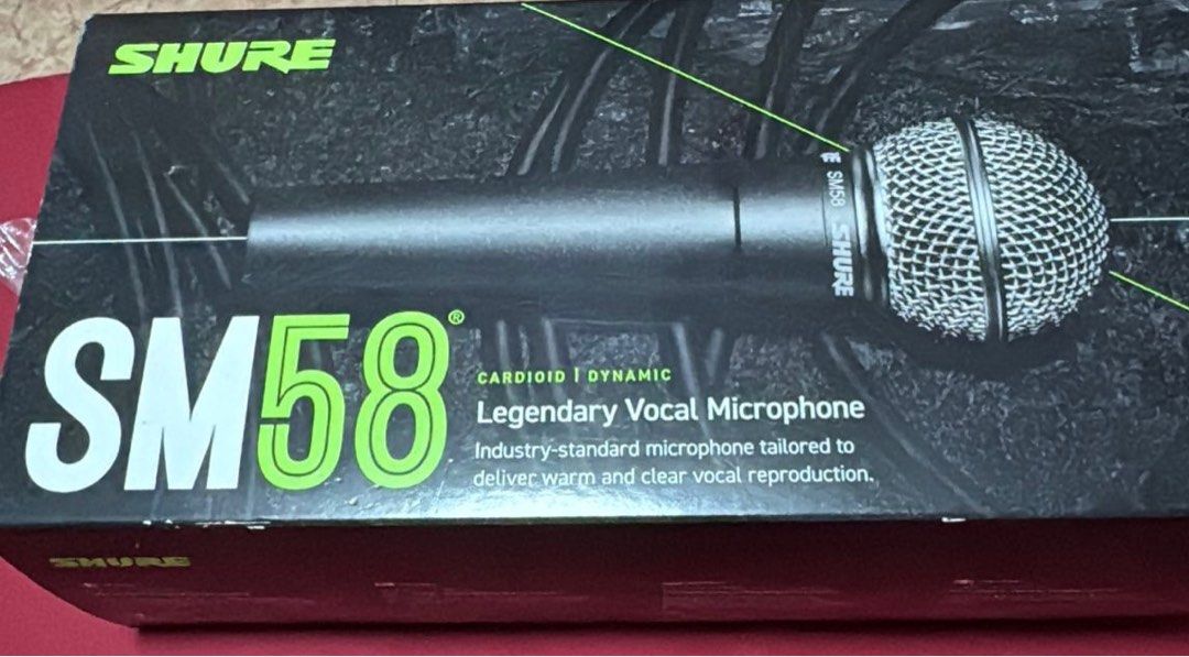 Shure iconic SM58, Audio, Microphones on Carousell