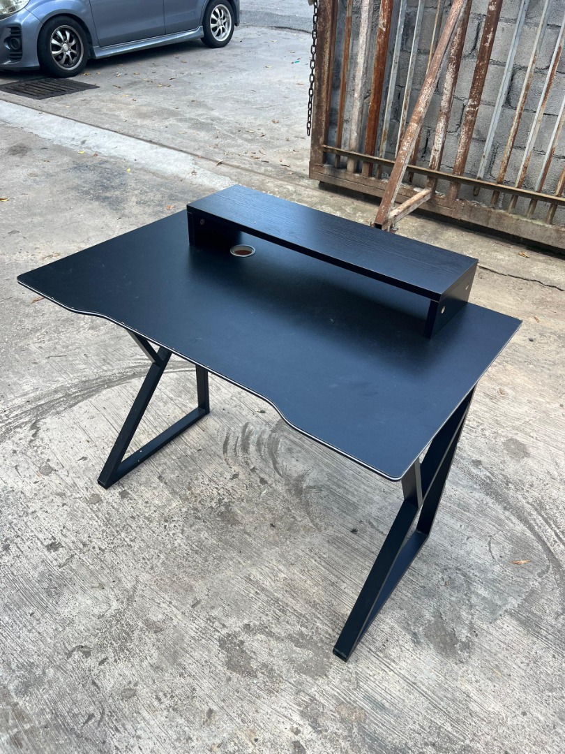Steel Frame Meja Study Table Desk, Furniture & Home Living, Furniture ...