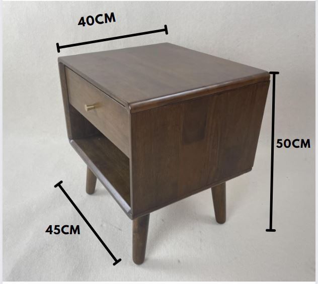 Wood bed side table (Category: Bed Frames & Mattresses) located in Manila. Submitted by mueblesbuysell (Listing ID 1370484983, Image 2). Description: brandnew side table with box rubberwood material.
