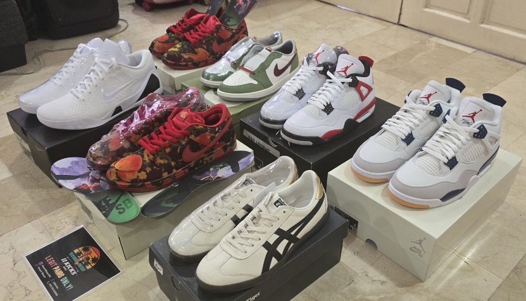All jordans (Category: Sneakers) located in Muntinlupa City. Submitted by stuartstuart08 (Listing ID 1370709052, Image 2). Description: nike SB X J4 sz 11 nike dunk low SB X WOO sz 10-11 us mens.